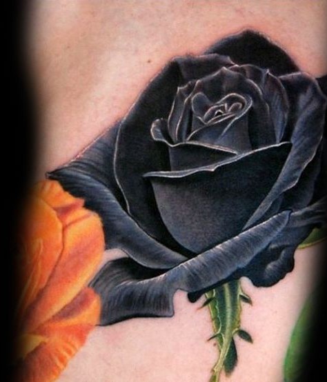 black rose tattoo