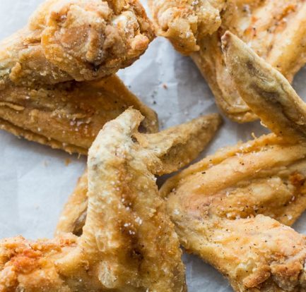 chicken wings with braces